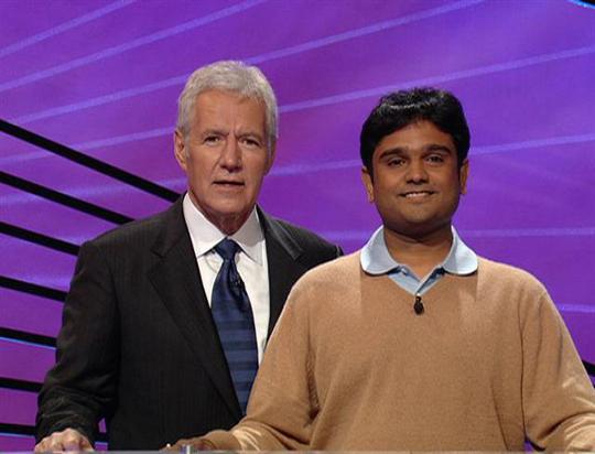 Raghuveer with Alex Trebek